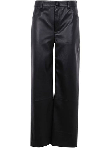 Loulou Studio Figari Leather Pants Clothing - LOULOU STUDIO - BALAAN 1