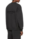 Essential Cotton Blend Fleece Logo Patch Bag Collar Crew Neck Sweatshirt - FEAR OF GOD ESSENTIALS - BALAAN 3