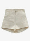 Le Short Areia High-Waisted Mini Shorts Off White - JACQUEMUS - BALAAN 2