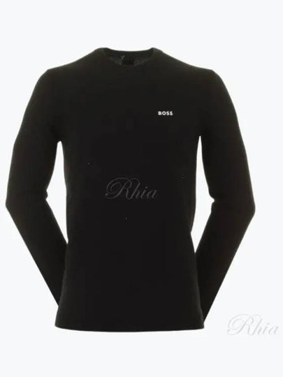 Logo Print Regular Fit Sweatshirt Black - HUGO BOSS - BALAAN 2