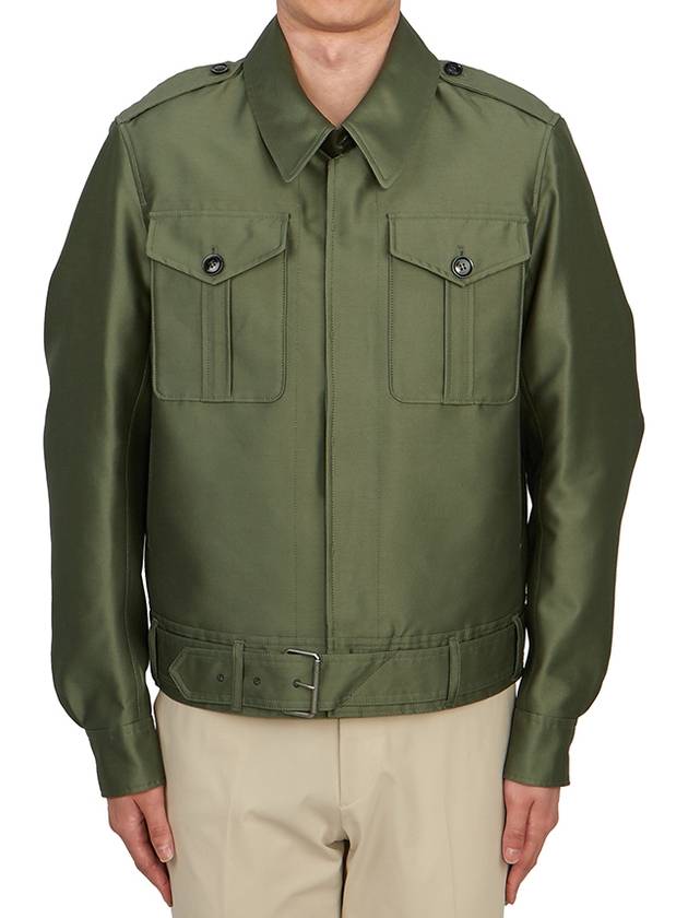 Men's Battle Casual Jacket Green - TOM FORD - BALAAN 4