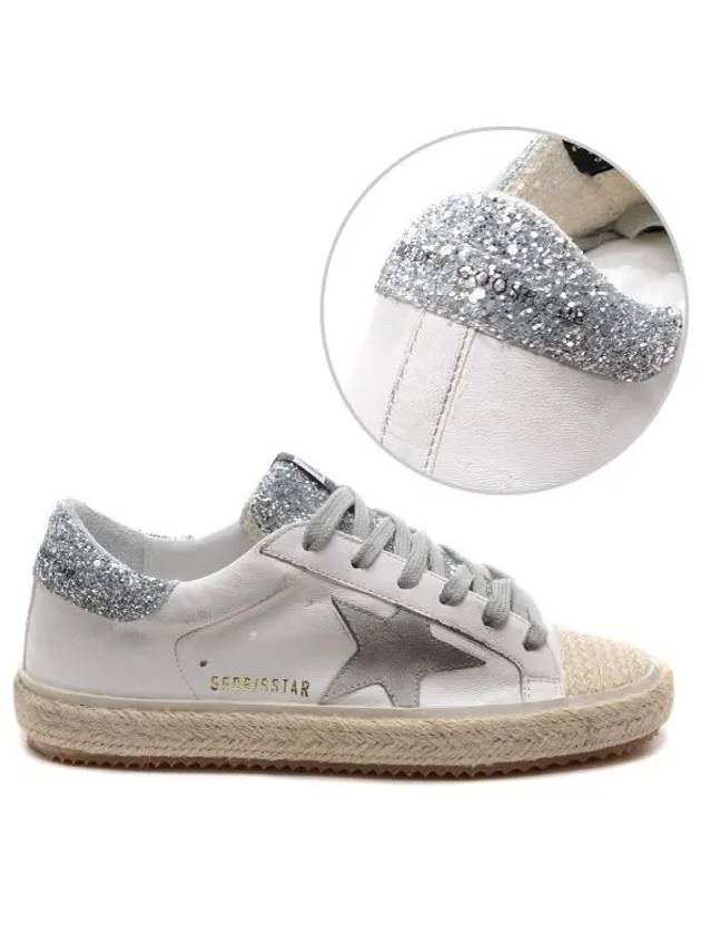 Women's Lace Superstar Low Top Sneakers White Silver - GOLDEN GOOSE - BALAAN 2