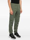 Stretch Cotton Wool Satin Straight Pants Green - STONE ISLAND - BALAAN 5