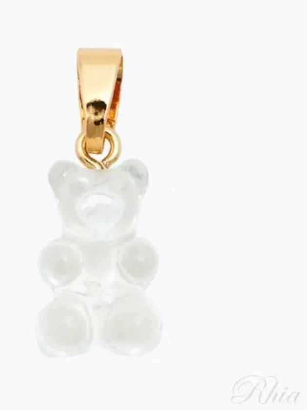 Nostalgia Bear ICED Classic Connector Ice Gold Pendant Charm - CRYSTAL HAZE - BALAAN 1