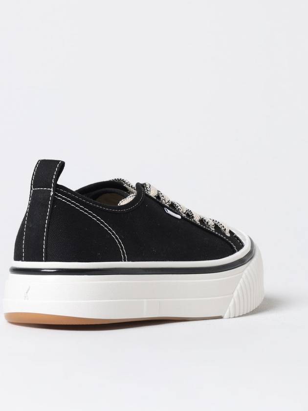 De Coeur Chain-Stitch Embroidered Low-Top Sneakers Black - AMI - BALAAN 4