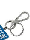 Maison Kitsune Men's Lettering Logo Keyring LM06901AM1005 SAPPHIRE - MAISON KITSUNE - BALAAN 5