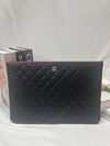 Classic Large Caviar Clutch Black Silver A82552 - CHANEL - BALAAN 1