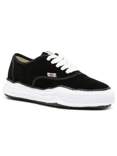 A11FW720 Black Baker Suede Low Top Sneakers - MIHARA YASUHIRO - BALAAN 1