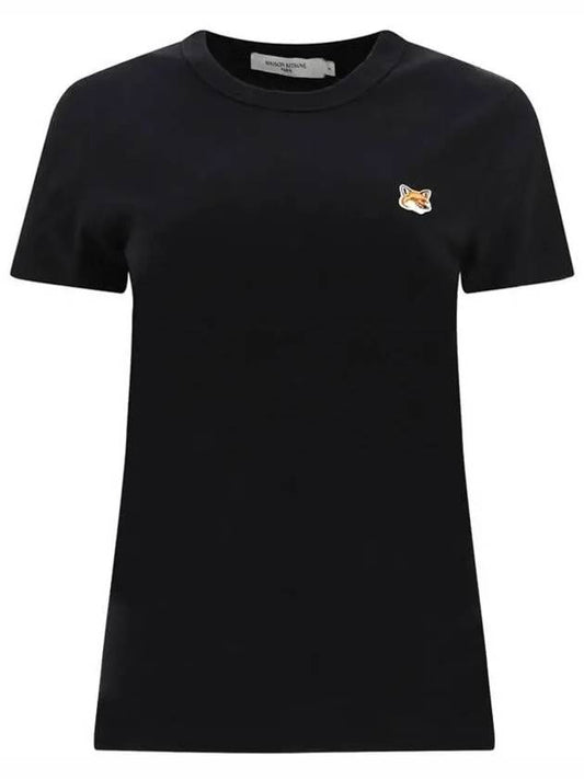 Women Fox Patch T-Shirt Black AW00103KJ0005 P199 Other 1012269 - MAISON KITSUNE - BALAAN 1