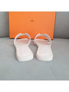 Oran Calfskin Slippers Blanc - HERMES - BALAAN 7