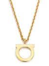 Gancini Crystals Necklace Gold - SALVATORE FERRAGAMO - BALAAN 3