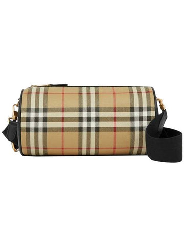 Vintage Check Barrel Cross Bag Archive Beige Black - BURBERRY - BALAAN 1