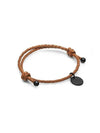 Intrecciato Leather Bracelet Brown - BOTTEGA VENETA - BALAAN 2