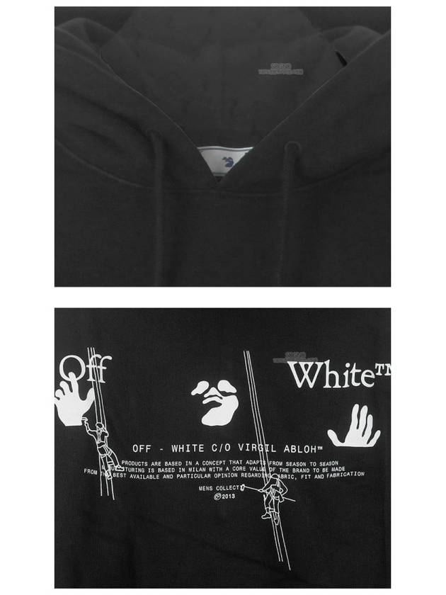 Men's Walkers Logo Hoodie Black - OFF WHITE - BALAAN.