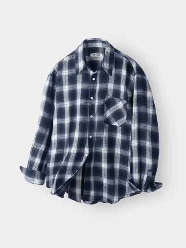 Cloud multi check shirt navy - INDUST - BALAAN 1