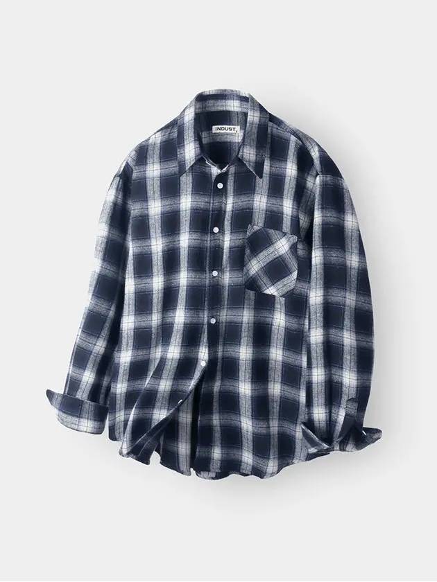 Cloud multi check shirt navy - INDUST - BALAAN 9