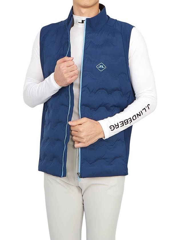 Dexter Hybrid Padded Vest Estate Blue - J.LINDEBERG - BALAAN 7