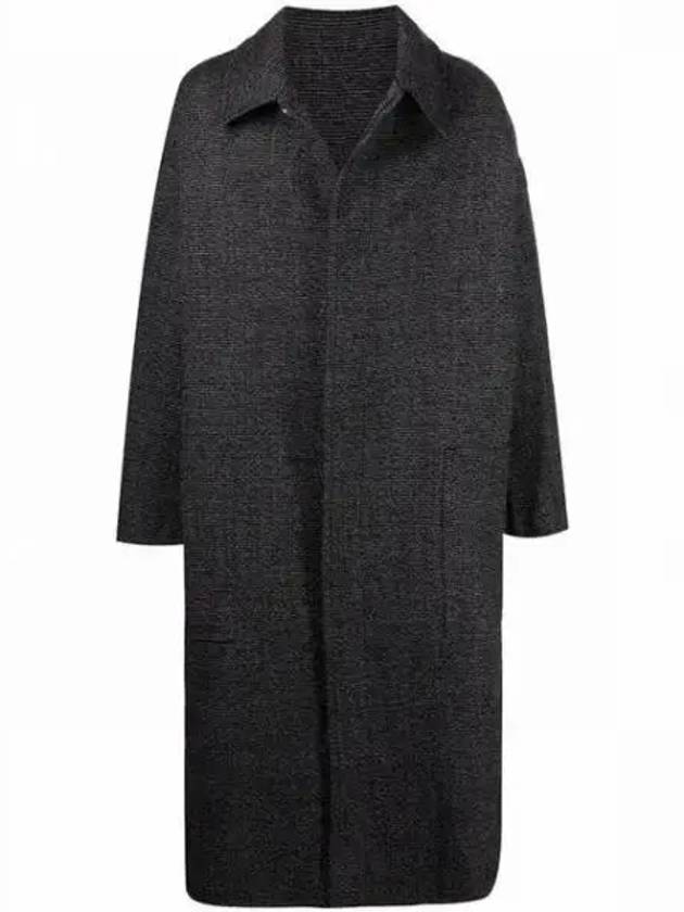 Oversized Wool Single Coat Black - AMI - BALAAN 2