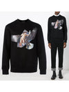 11th Anniversary Angel Eagle Sweatshirt Black BJS167L B547S 01 - NEIL BARRETT - BALAAN 2