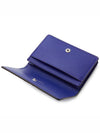 Gancini Leather Card Wallet Blue - SALVATORE FERRAGAMO - BALAAN 5