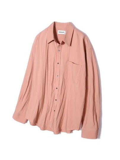 Blending Washing Soft RN Shirt Indigo Pink - INDUST - BALAAN 2