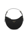 Arque Re-Nylon Leather Shoulder Bag Black - PRADA - BALAAN 1