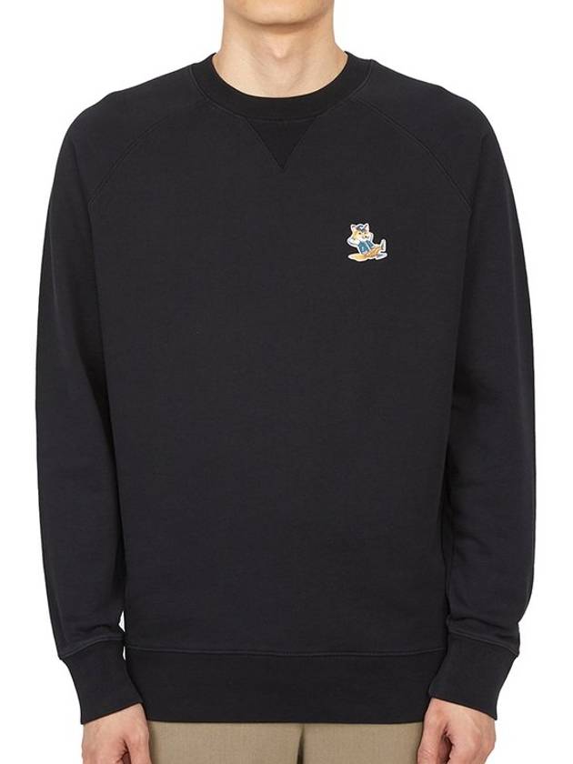 Dressed Fox Patch Classic Sweatshirt Black - MAISON KITSUNE - BALAAN 2