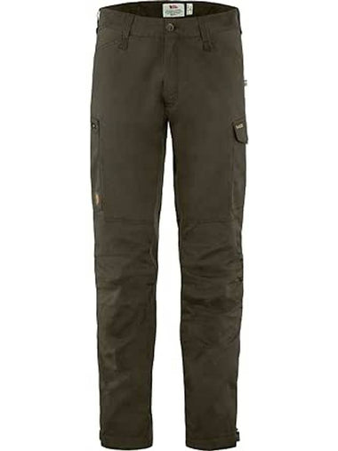 Men's Kaipak Trousers Regular Dark Olive - FJALL RAVEN - BALAAN 1