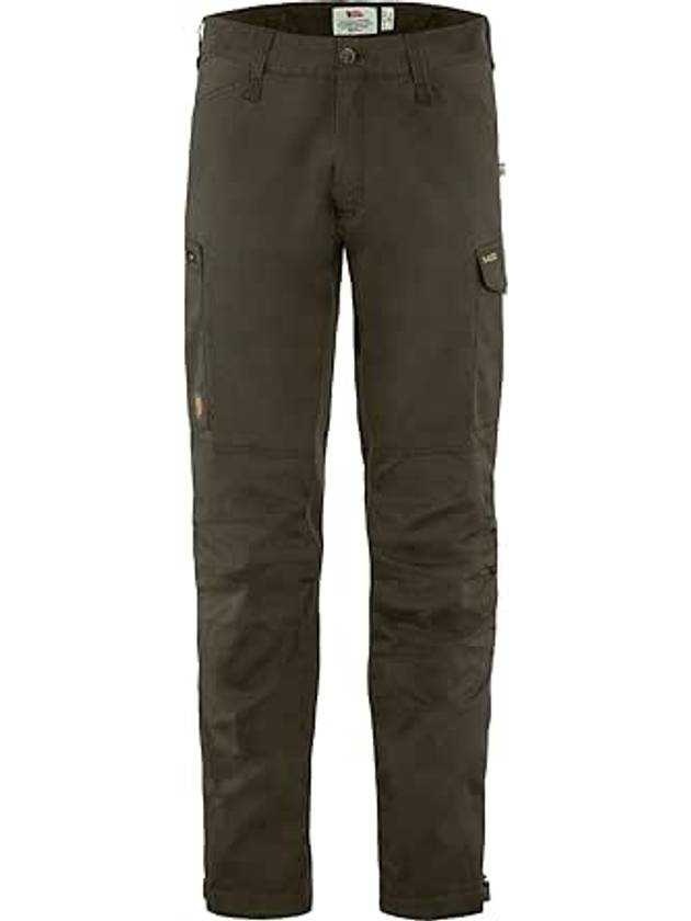 Men's Kaipak Trousers Regular Dark Olive - FJALL RAVEN - BALAAN 2