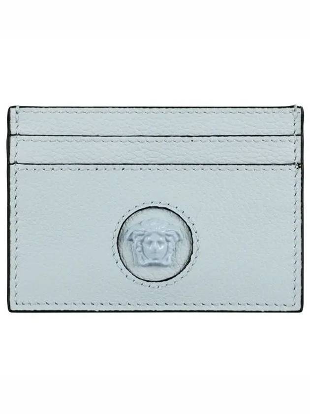 Medusa Leather Card Wallet Light Blue - VERSACE - BALAAN 2