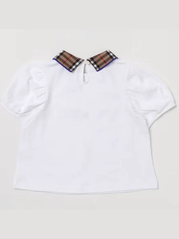 Kids Vintage Check Collar Blouse White - BURBERRY - BALAAN 4