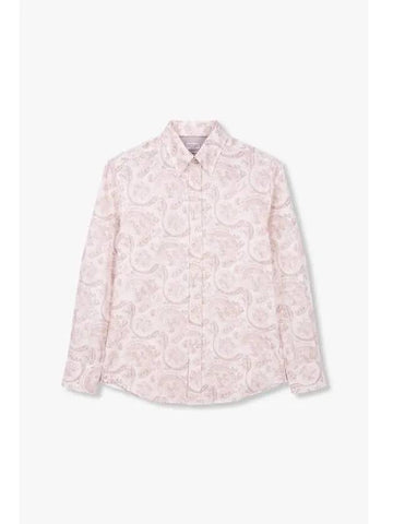 Men s Paisley Pattern Slim Fit Shirt Pink - BRUNELLO CUCINELLI - BALAAN 1