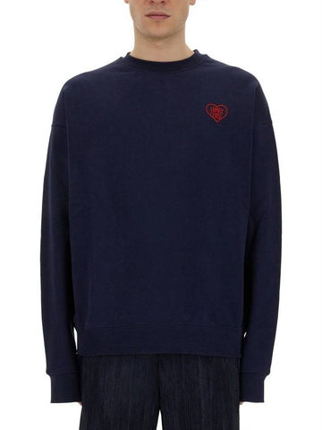 Family First Sweatshirt With Heart Embroidery - FAMILY FIRST - BALAAN 1