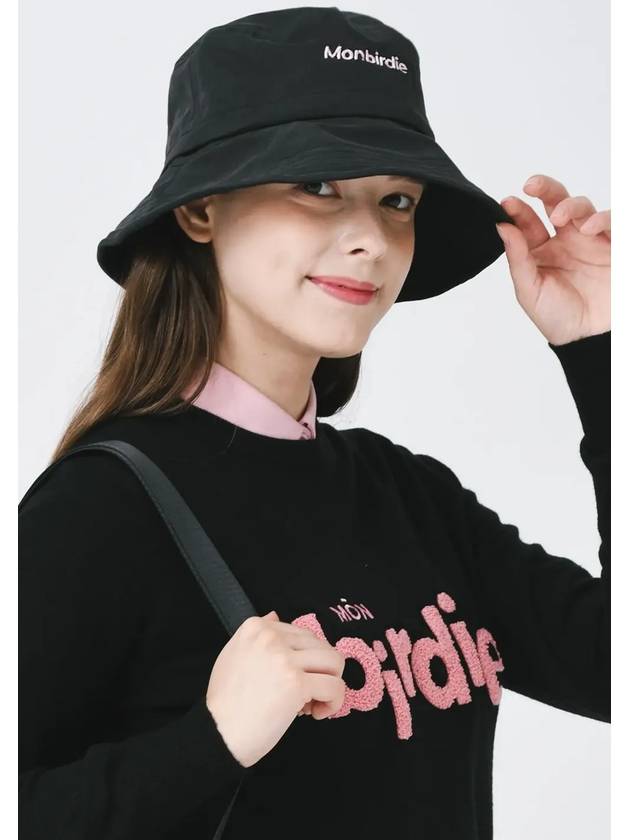 Script wire bucket hat BLACK - MONBIRDIE GOLF - BALAAN 6