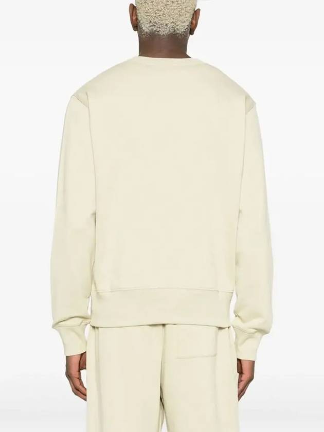 Logo Patch Regular Fit Crew Neck Sweatshirt Sand Green - ACNE STUDIOS - BALAAN 6