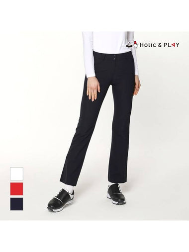 obi color combination hem slit bootcut pantsHE2WPT004 - HOLIC&PLAY - BALAAN 1