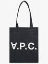 Laure logo denim tote bag blue - A.P.C. - BALAAN 3