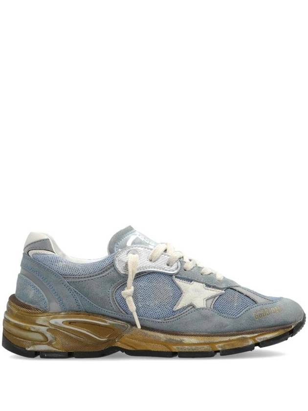 Dad Mesh Suede Tab Low Top Sneakers Blue - GOLDEN GOOSE - BALAAN 1