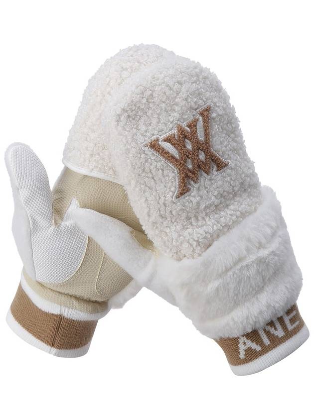 Official W CURLY GOLF GLOVES WH - ANEWGOLF - BALAAN 2