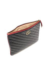 Women s Gucci 573814 Black Matelasse Leather GG Marmont Pouch Clutch gt Gangbuk used luxury goods - GUCCI - BALAAN 6