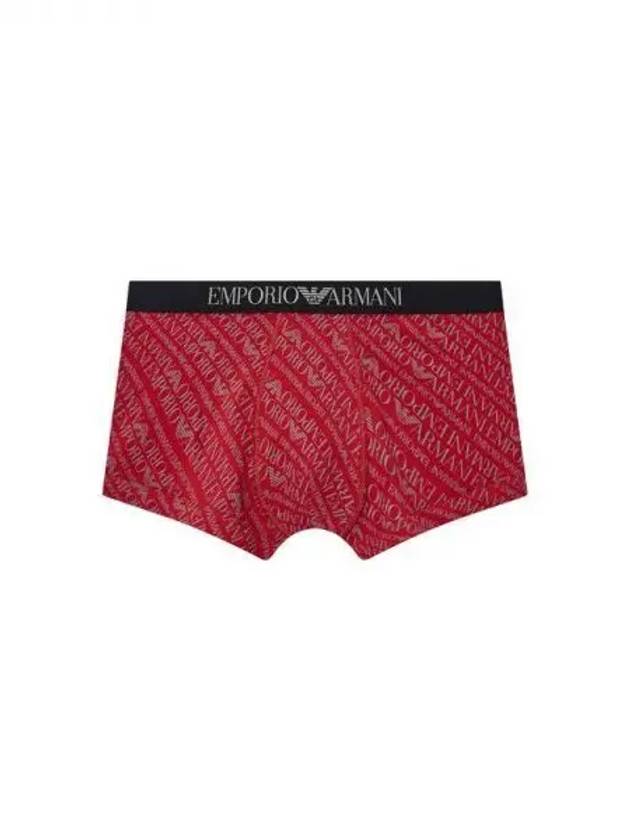 UNDERWEAR Men s Full Logo Pattern Drawn Cherry Red 271714 - EMPORIO ARMANI - BALAAN 1