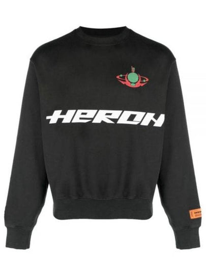 Logo Printing Sweatshirt Black Light Green - HERON PRESTON - BALAAN 2