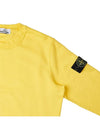 Wappen Patch Crew Neck Sweatshirt Yellow - STONE ISLAND - BALAAN 5