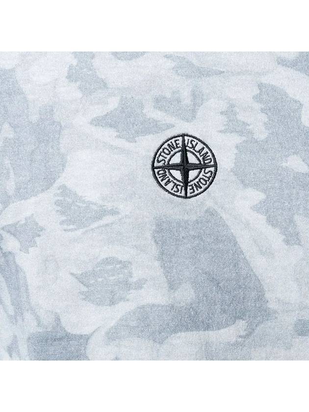 Logo Camouflage Short Sleeve T-Shirt Grey - STONE ISLAND - BALAAN 4