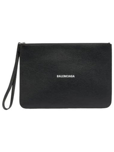 Logo Flat Pouch Black - BALENCIAGA - BALAAN 1