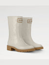 Drops Flat Half Rain Boots Cream - LOUIS VUITTON - BALAAN 3