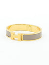 Clic H Bracelet Gold Marron Glace - HERMES - BALAAN 2