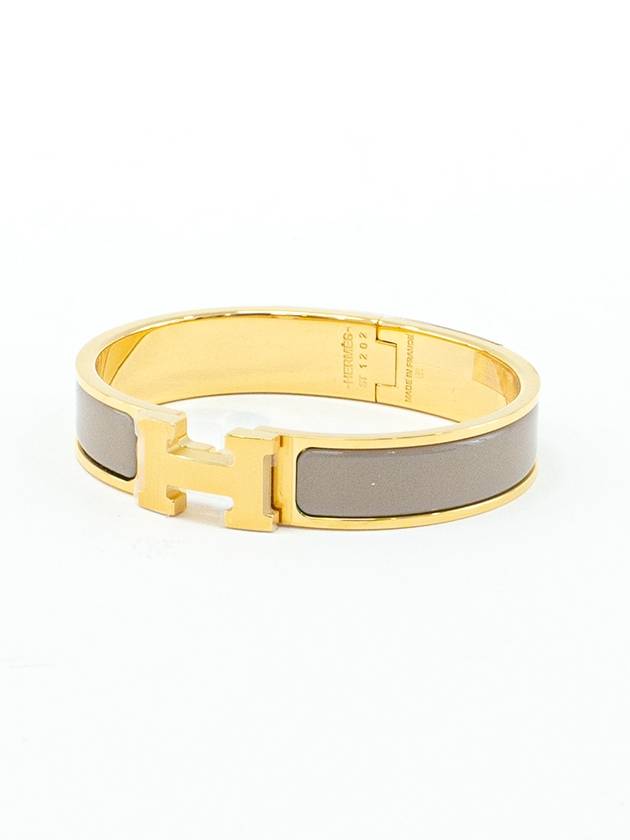 Clic H Bracelet Gold Marron Glace - HERMES - BALAAN 2