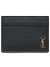 Tiny Monogram Card Wallet Black - SAINT LAURENT - BALAAN 3