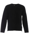 Logo Knit Top Black - CP COMPANY - BALAAN 1